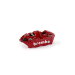 BREMBO 120988588 KIT PINZA M4.34 A CALIPER KIT LH RED/WHITE LOGO 100MM