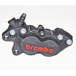 BREMBO 20516578 CALIPER P4 30/34C LEFT BLACK RED LOGO - FIXING 40MM.