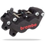 BREMBO 20516578 CALIPER P4 30/34C LEFT BLACK RED LOGO - FIXING 40MM.